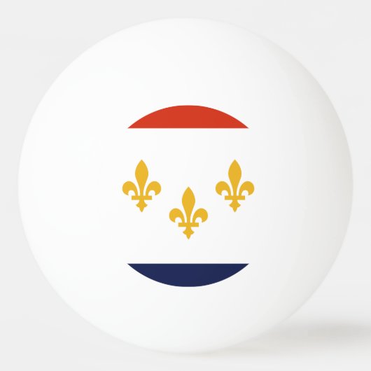 Flagge New Orleans, Louisiana Ping-Pong Ball (Vorderseite)