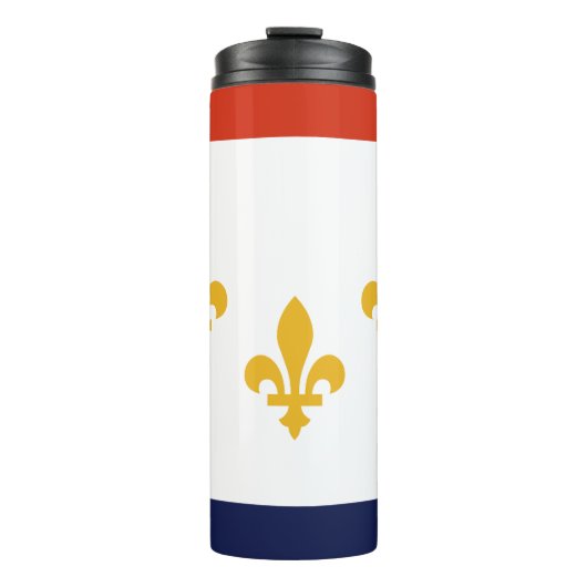 Flagge New Orleans, Louisiana Thermal Tumbler Thermosbecher (Vorderseite)