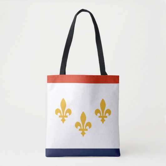 Flagge New Orleans, Louisiana Tote Tag Tasche (Vorderseite)