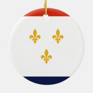 Flagge New Orleans (Louisiana, USA) Keramik Ornament