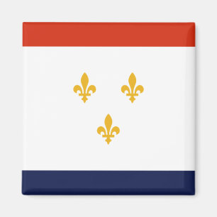 Flagge New Orleans (Louisiana, USA) Magnet