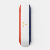 Flagge New Orleans (Louisiana, USA) Skateboard (Vorderseite)