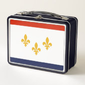 Flagge New Orleans, Louisiana Wham-O Frisbee Metall Brotdose (Vorderseite)