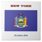 Flagge New Yorks Fliese (Vorderseite)