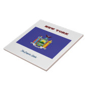 Flagge New Yorks Fliese (Seite)