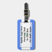 Flagge Nicaragua einfacher Identifikation Gepäckanhänger (Vorderseite vertikal)