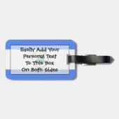 Flagge Nicaragua einfacher Identifikation Gepäckanhänger (Rückseite horizontal)