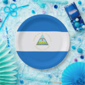 Flagge: Nicaragua Pappteller (Party)