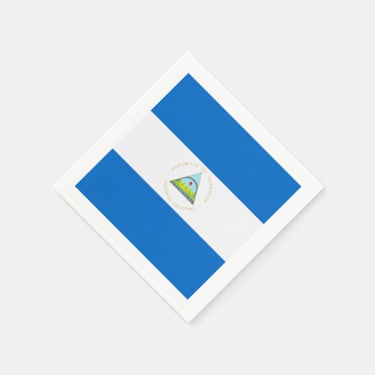 Flagge: Nicaragua Serviette (Ecke)