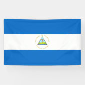 Flagge Nicaraguas Banner (Horizontal)