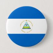 Flagge Nicaraguas Button (Vorderseite)
