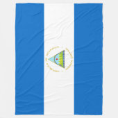 Flagge Nicaraguas Fleecedecke (Vorderseite)