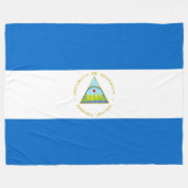 Flagge Nicaraguas Fleecedecke (Vorderseite (Horizontal))