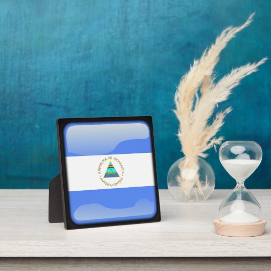 Flagge Nicaraguas Fotoplatte (InSitu)