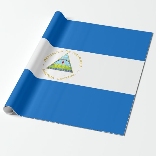 Flagge Nicaraguas Geschenkpapier (Ungerollt)
