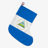 Flagge Nicaraguas Großer Weihnachtsstrumpf (Vorderansicht (hängend))
