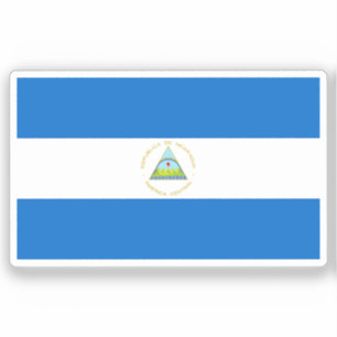 Flagge Nicaraguas individuell zugeschnitten  Aufkleber