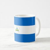 Flagge Nicaraguas Kaffeetasse (VorderseiteRechts)