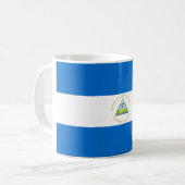 Flagge Nicaraguas Kaffeetasse (Vorderseite Links)