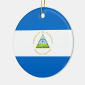Flagge Nicaraguas Keramik Ornament (Links)