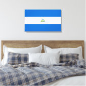 Flagge Nicaraguas Leinwanddruck (Insitu (Schlafzimmer))