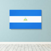 Flagge Nicaraguas Leinwanddruck (Insitu (Holzboden))