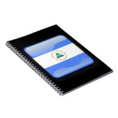 Flagge Nicaraguas Notizblock (Rechte Seite)