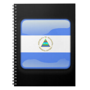 Flagge Nicaraguas Notizblock