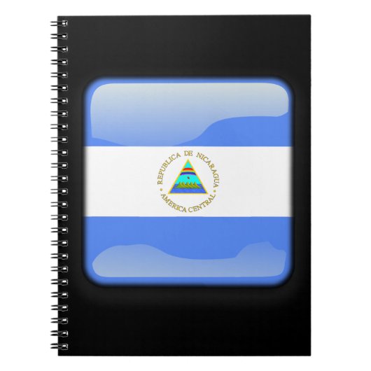 Flagge Nicaraguas Notizblock (Vorderseite)