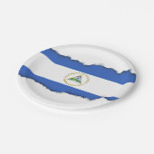Flagge Nicaraguas Pappteller