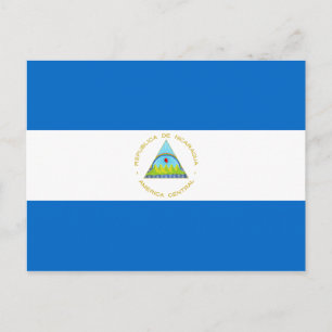 Flagge Nicaraguas Postkarte