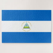 Flagge Nicaraguas Puzzle (Horizontal)