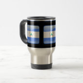 Flagge Nicaraguas Reisebecher (Vorderseite Links)