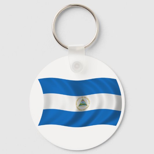 Flagge Nicaraguas Schlüsselanhänger (Vorderseite)