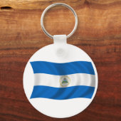 Flagge Nicaraguas Schlüsselanhänger (Vorderseite)