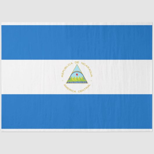 Flagge Nicaraguas Seidenpapier (Vorderseite)