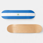 Flagge Nicaraguas Skateboard (Horizontal)