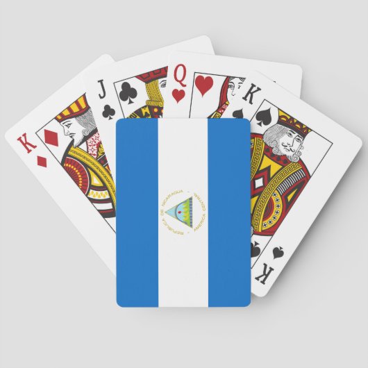 Flagge Nicaraguas Spielkarten (Rückseite)