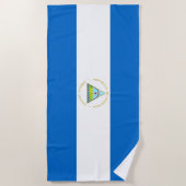 Flagge Nicaraguas Strandtuch (Vorderseite)