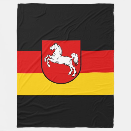 Flagge Niedersachsens Fleece Blanket (Vorderseite)