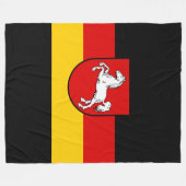 Flagge Niedersachsens Fleece Blanket (Vorderseite (Horizontal))
