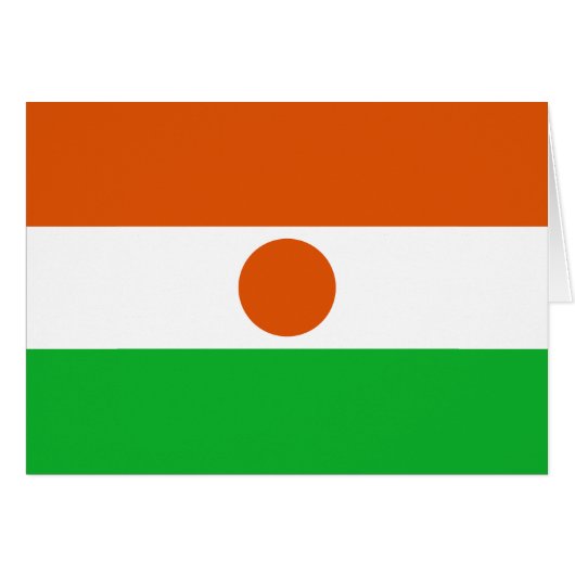 Flagge Niger (Vorderseite (Horizontal))