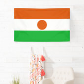 Flagge Niger (afrikanisches Land) Banner (Insitu)