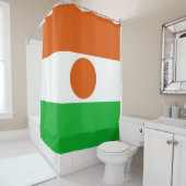 Flagge Niger (afrikanisches Land) Duschvorhang (Beispiel)