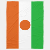 Flagge Niger (afrikanisches Land) Fleecedecke (Vorderseite)