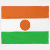 Flagge Niger (afrikanisches Land) Fleecedecke (Vorderseite (Horizontal))