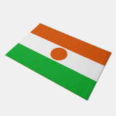 Flagge Niger (afrikanisches Land) Fußmatte (Schrägansicht)