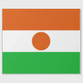 Flagge Niger (afrikanisches Land) Geschenkpapier (Flach)