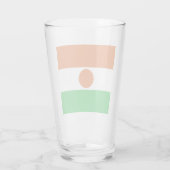 Flagge Niger (afrikanisches Land) Glas (Rückseite)