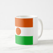 Flagge Niger (afrikanisches Land) Kaffeetasse (VorderseiteRechts)